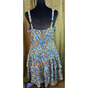 City Studios Juniors' Printed Ruffled Fit & Flare Dress